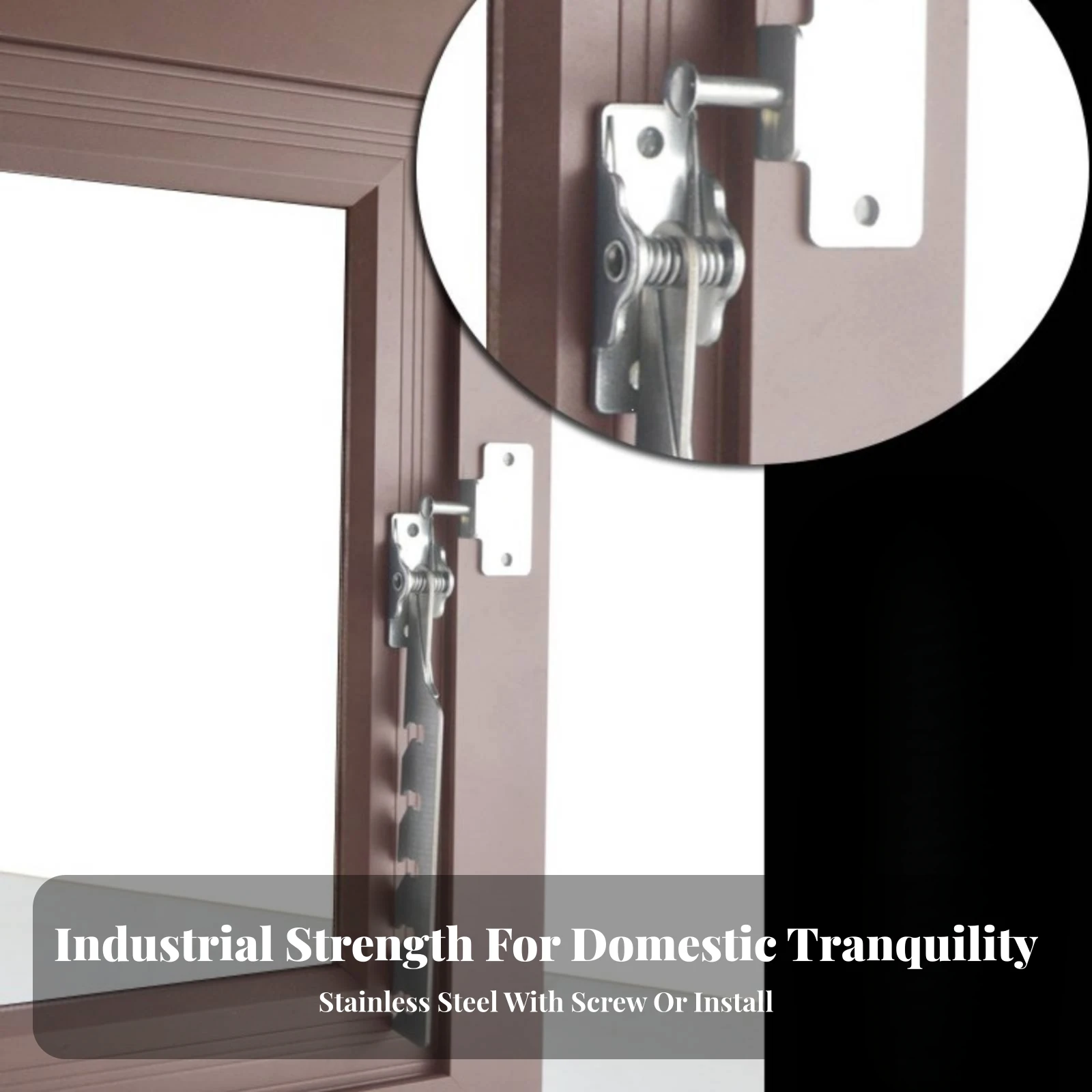 Window Stay Adjustable Window Catch Sturdy Safe for Homeowners, Home, Workshop