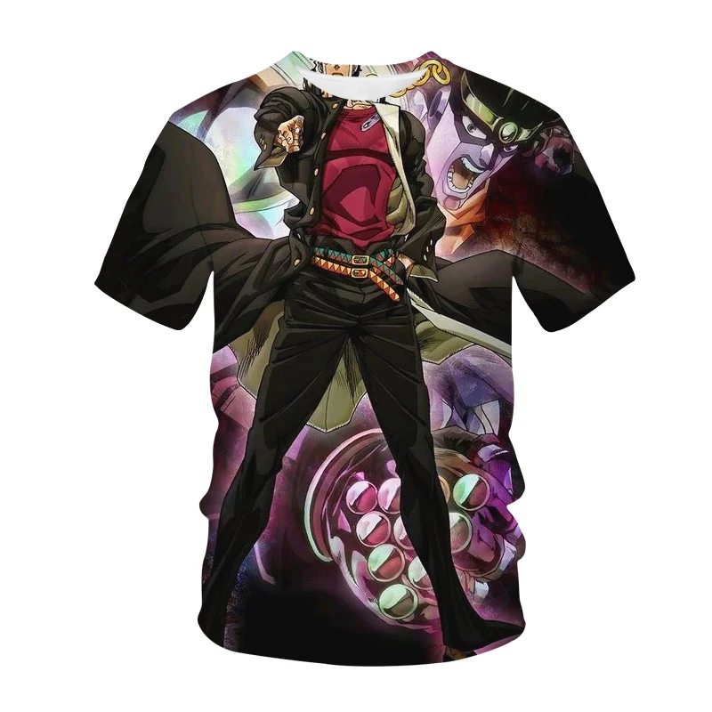 New Jojo Bizarre Adventure T-Shirts Anime Manga 3D Print Streetwear Men and Women Fashion Oversized Kids Tees Tops Clothing