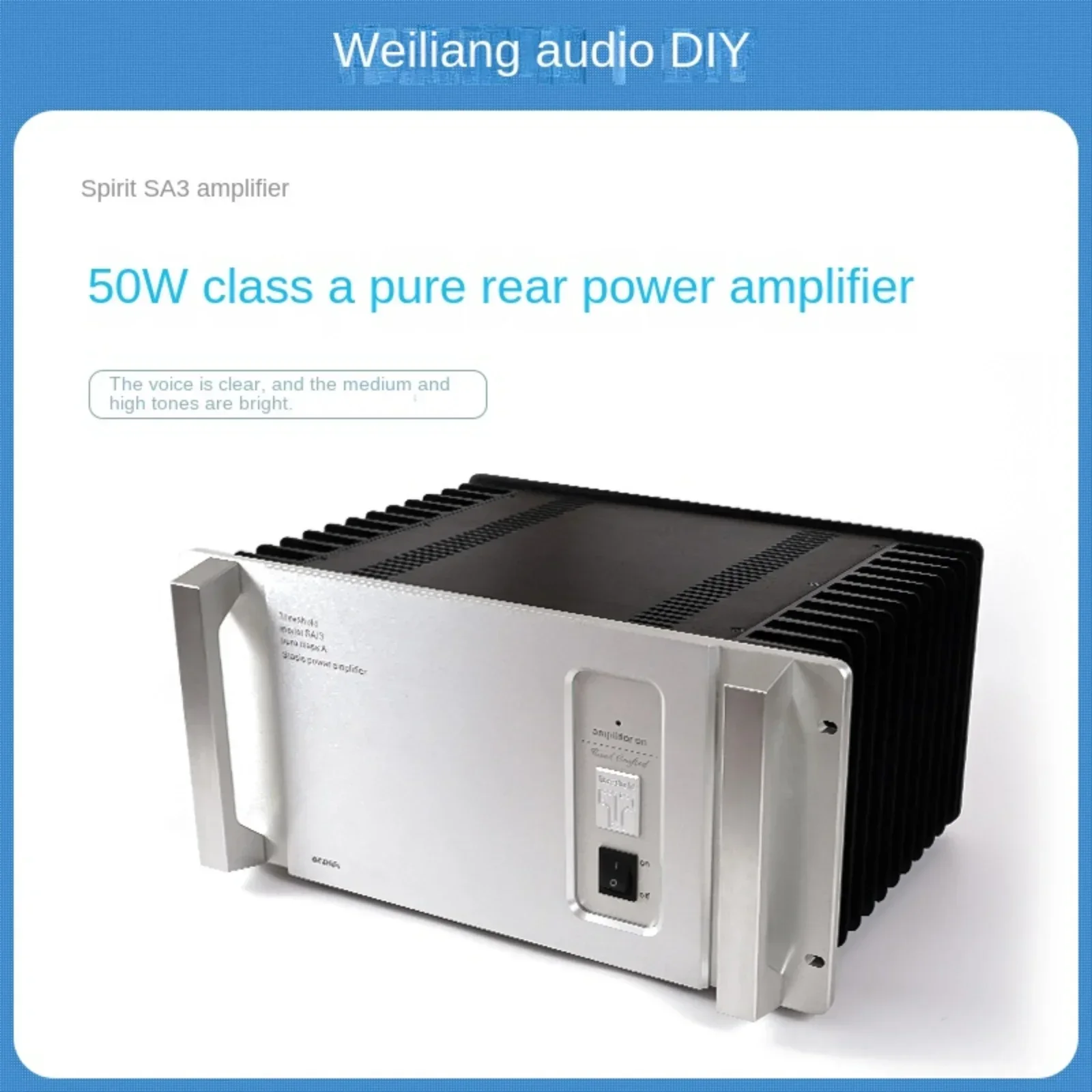 AMXEKR 1:1 Replica Threshold SA/3 Power Amplifier Circuit 50W Pure Class A Rear Stage Hifi Power Amplifier PASS Predecessor