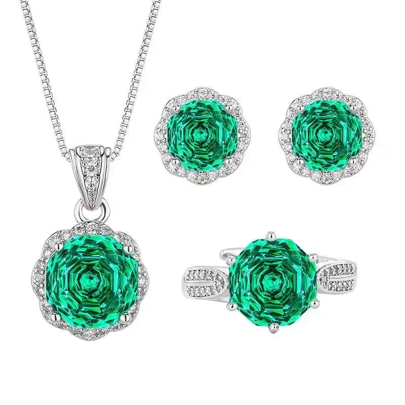 

Necklace Rings Earring Jewelry Set Collection for Women Girls Fashion Accessory Pack