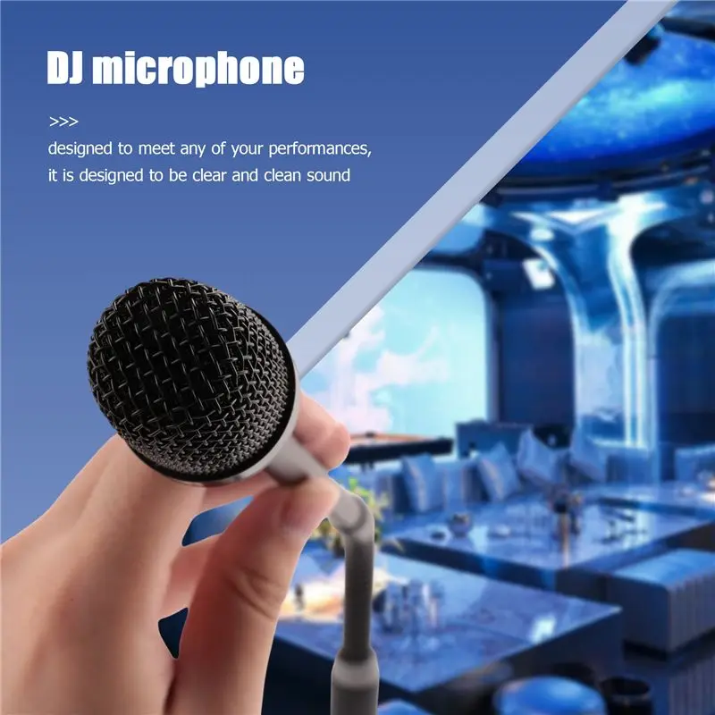 ~【On Sale】Professional Dynamic DJ Microphone For Mixer Dedicated Disc Shouting Microfone KTV Bar Gooseneck DJ Mic