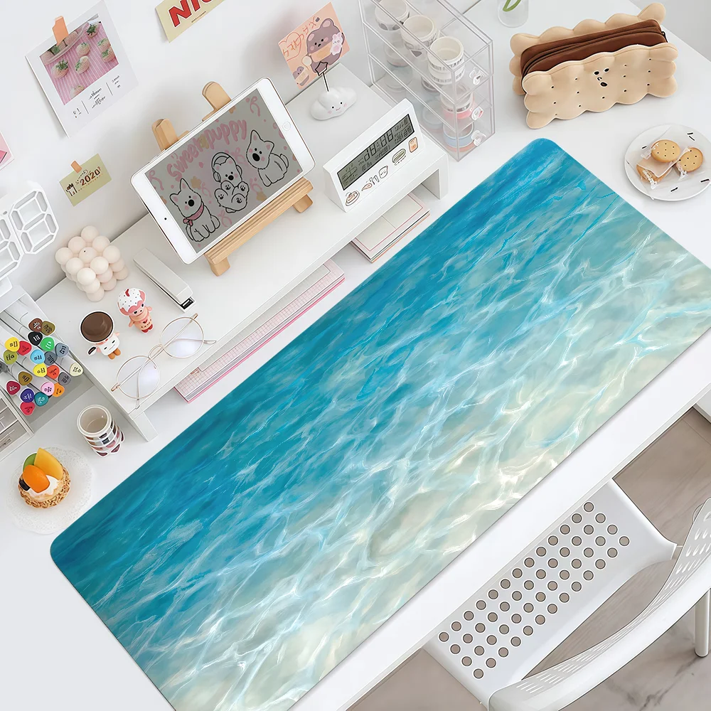 Mouse Pad Art MousePad Sunlight Non-slip Lockedge Office Shining Student Gaming Seawater Thickened Large On Writing Pad Cushion