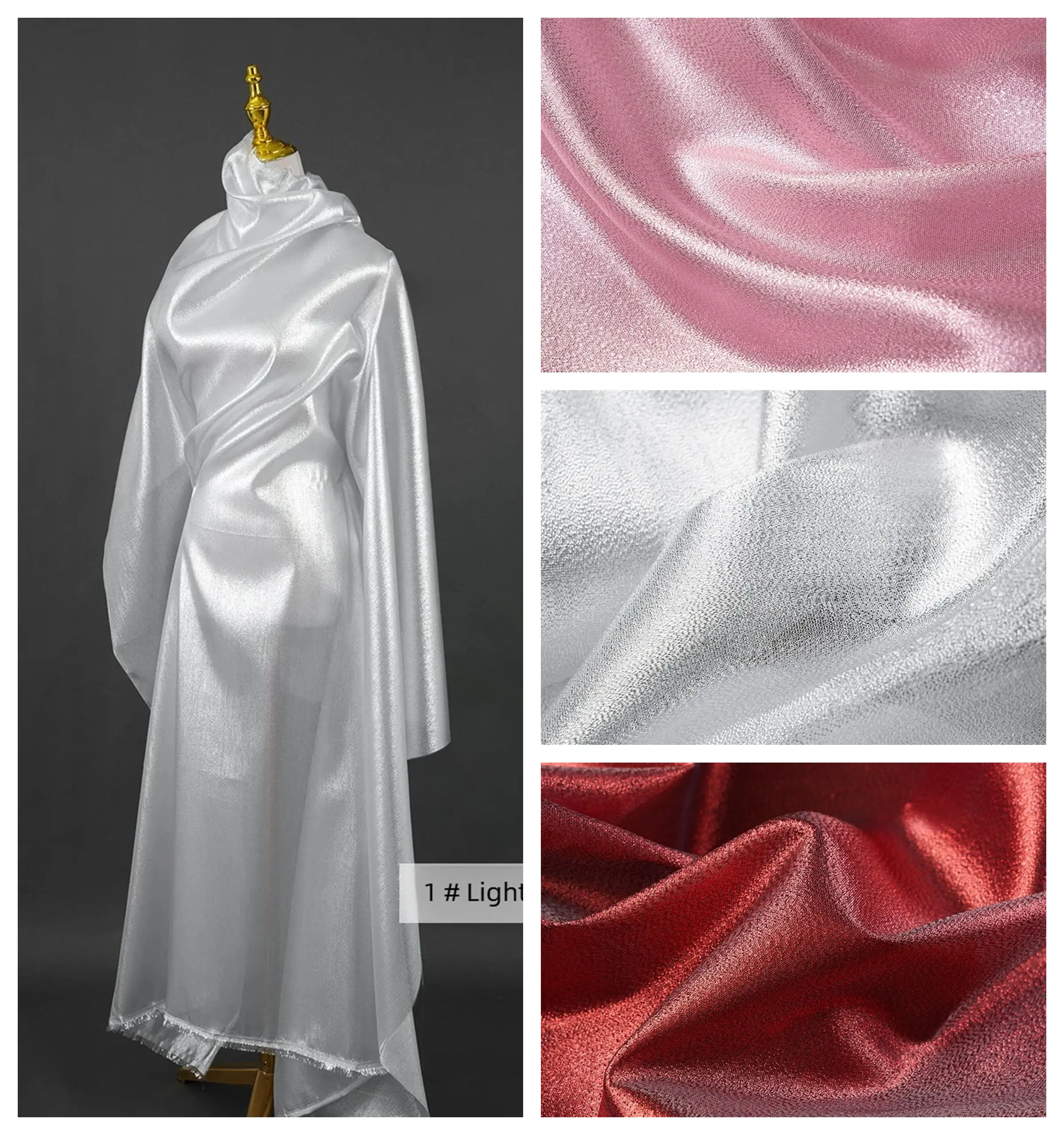 

Антивозрастная блестящая тюлевая ткань в метрах для декора одежды, шитья своими руками, глянцевая, мягкая, блестящая ткань с люрексом и серебряными пайетками