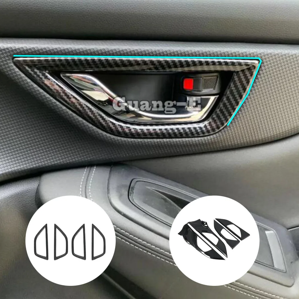 

Car Styling Stick Trim Armrest Door Handrail Handle Bowl Frame Lamp Trims Hood 4PCs For Subaru Forester 2018 2019 2020 2021 2022
