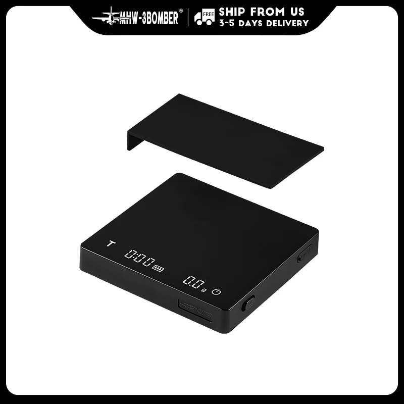 

MHW-3BOMBER цифровые кухонные весы для кофе, высокоточные циклические перезаряжаемые электронные весы для эспрессо, аксессуары для домашнего бариста