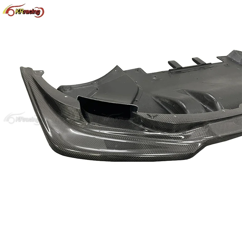 Top Secret Style Carbon Fiber Auto Parts Front Bumper Lip For Nissan GTR R35 2008-2016 (Fit On Stock Bumper)