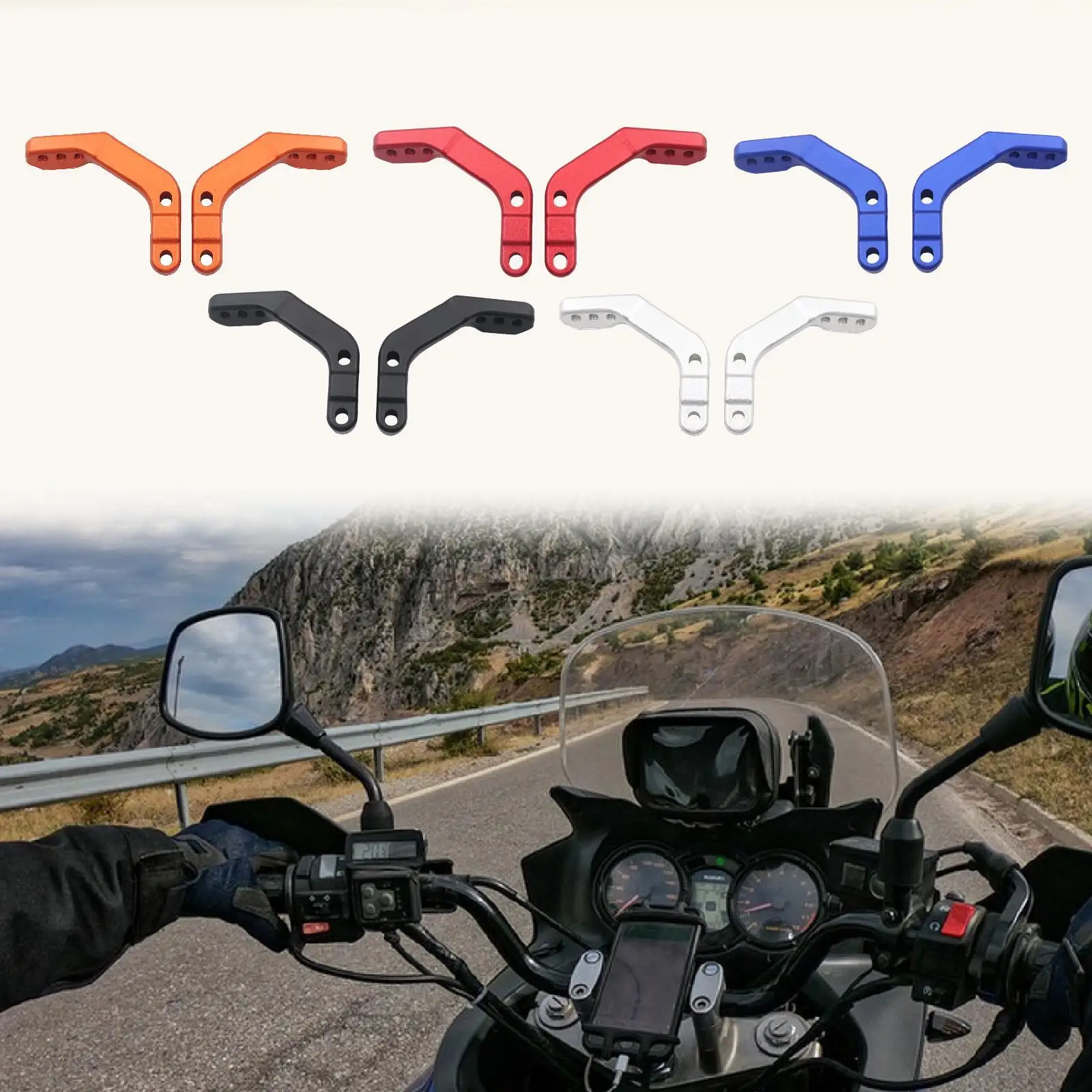 Motorcycle Handguard Mounts ATV for 1 1/8" Handlebar Hand Protector Bracket