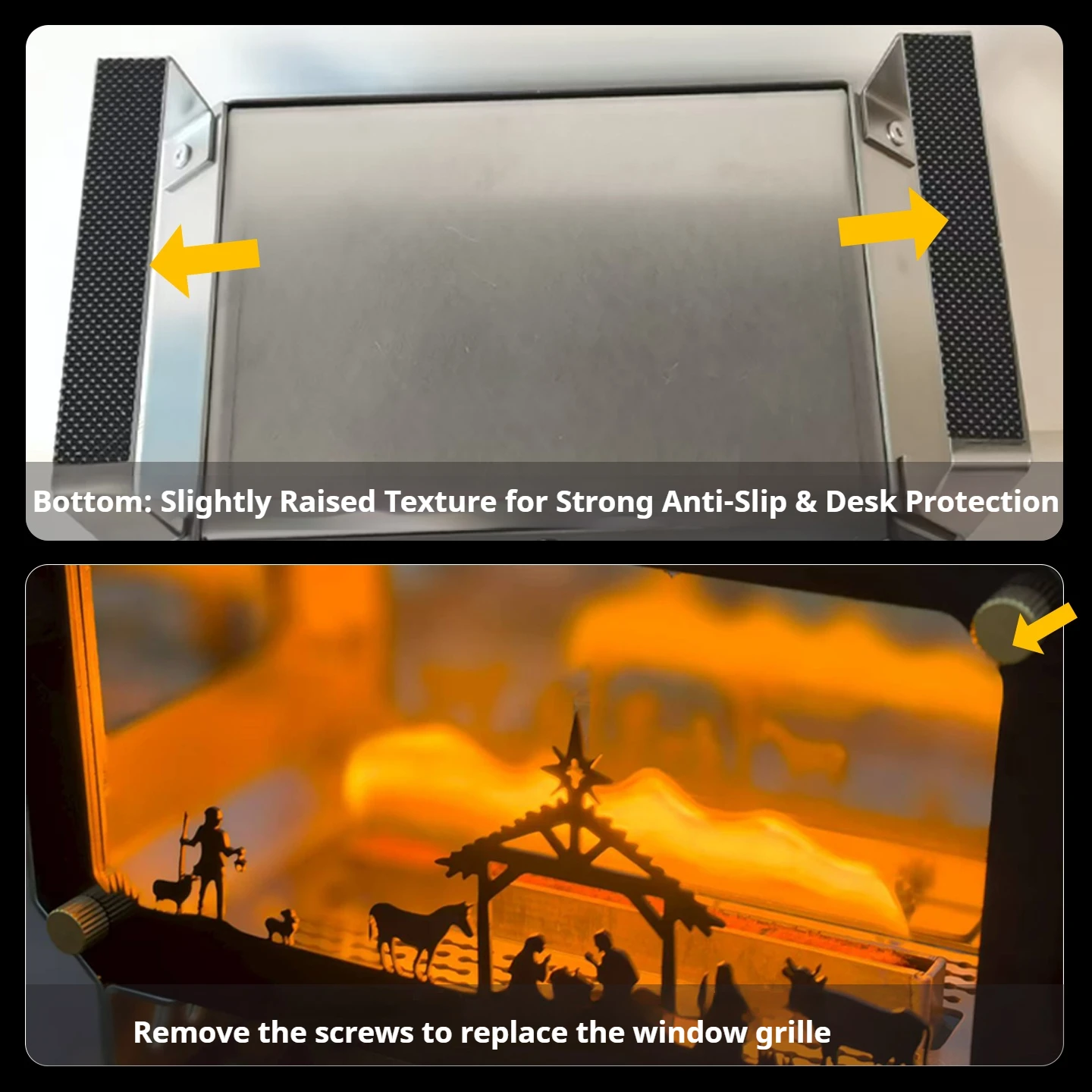 مصباح الكيروسين الصغير موقد عرض الحريق 304 الفولاذ المقاوم للصدأ مصباح زيت موقد طوي منضدية المحمولة شنق التخييم موقد التدفئة #3