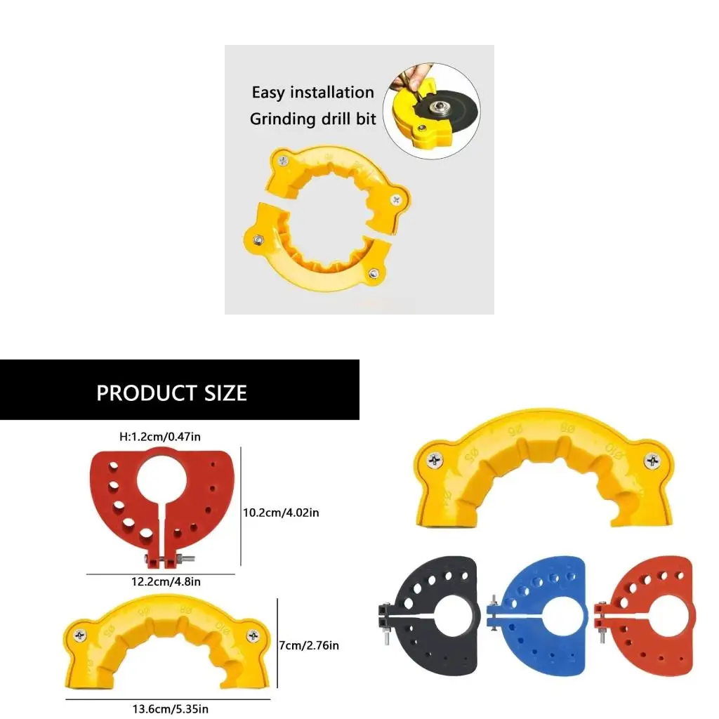 

4pcs Drill Bit Sharpening set Easy Operation Drill Sharpener Woodworking Drill for Various Drilling Tasks & User Need