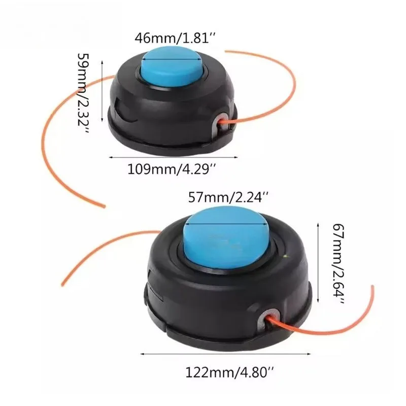 Lawn mower, nylon lawn mower, general accessories, weeding head, no dismantling, automatic rope placement, wear-resistant