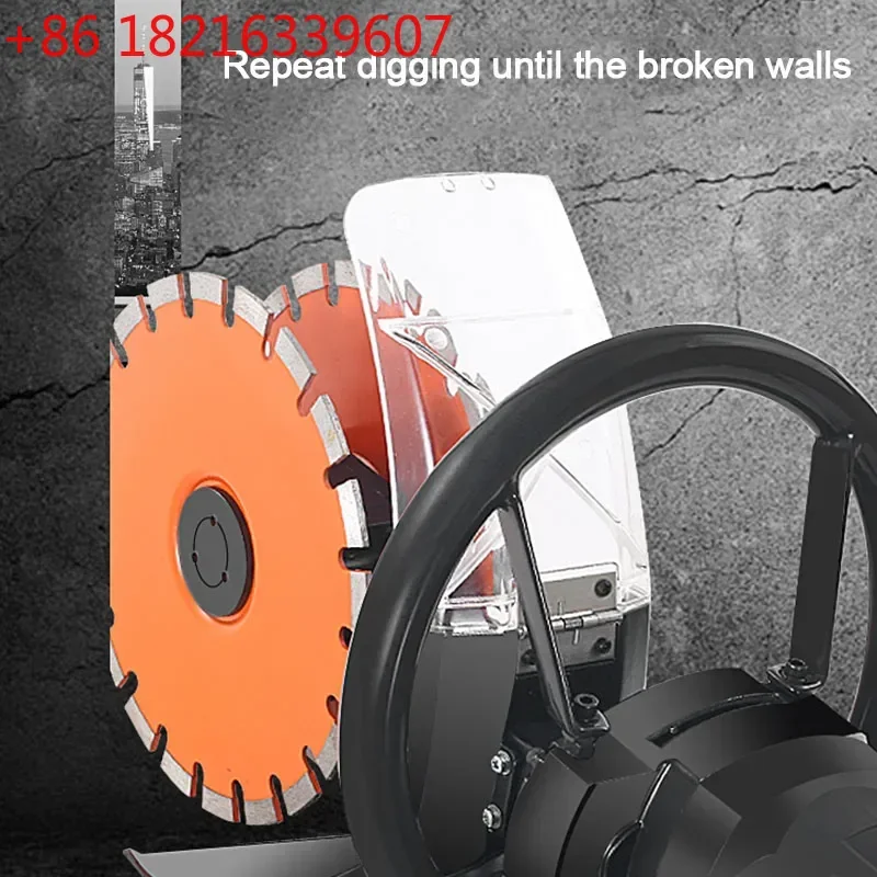 YAO Double Piece Dust-Free Grooving Machine Hydropower Installation  Work Marble Through The Wall  Cutting Machine Electrical To