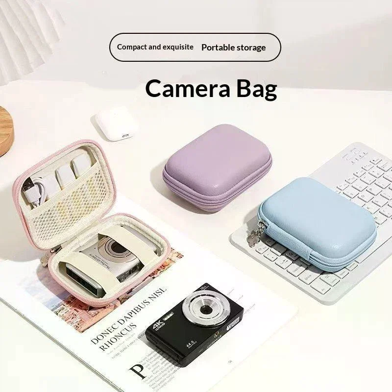 Hard Shell Camera Case Shockproof Design Inner Mesh Pocket For Travel Carrying Camera Cables And Accessories