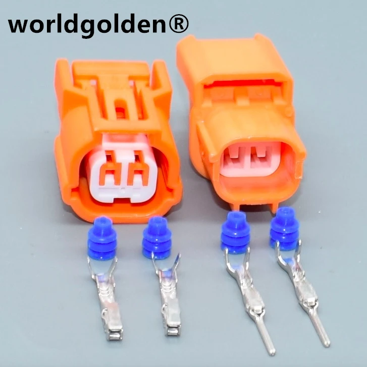 Worldgolden 2 Pin 6188-0590 6189-0891 Male Female Connector Air Intake Pressure Sensor Plug with Pin and Seal