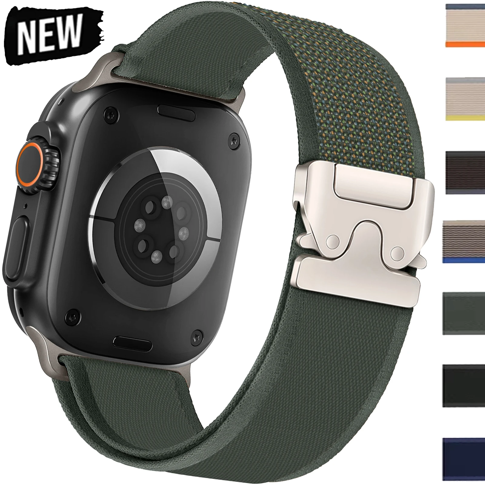 

Straps for Apple Watch 10 Band 46mm 42mm Ultra 2 49mm 45mm 44mm 41 Parachute Trail Bracelet Correa IWatch Series 9 8 7 6 5 SE 4