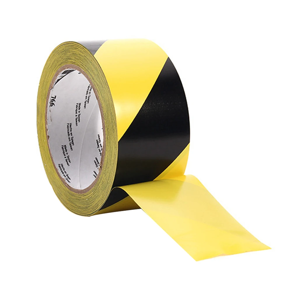 

33mx50mm Striped Marking Floors Yellow Warning Tape Safety Wear-resisting PVC Anti-Slipping Social Distancing Self Adhesive