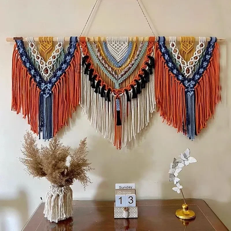 ins hand-woven tapestries Nordic B & B living room wall decoration tapestries Simia bedside bedroom