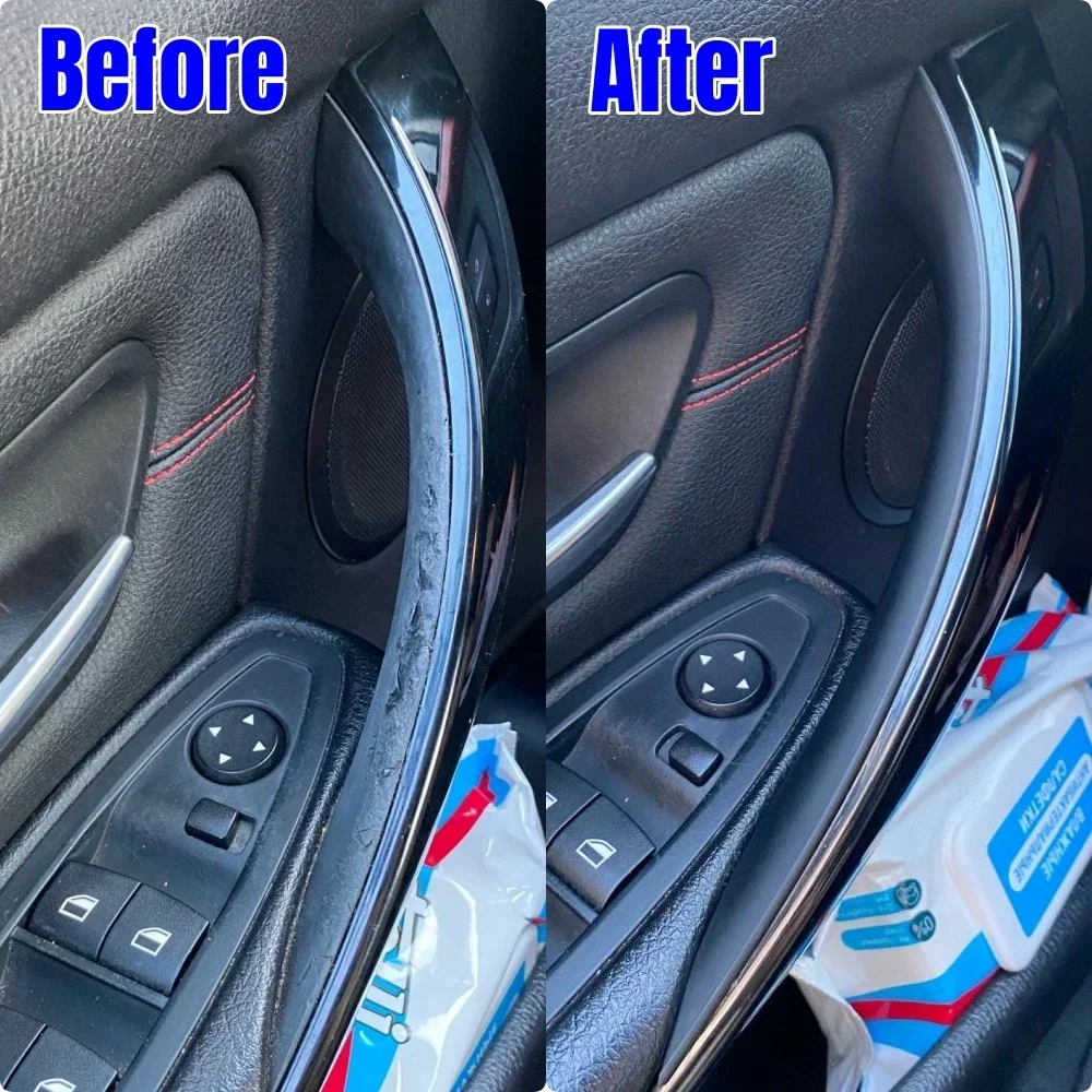 Garniture de poignée de porte intérieure ABS, housse de protection pour BMW Série 3 et 4, M3 figuré F30 F80 F31 F32 F33 F34 F36 F82 2012-2018, 2