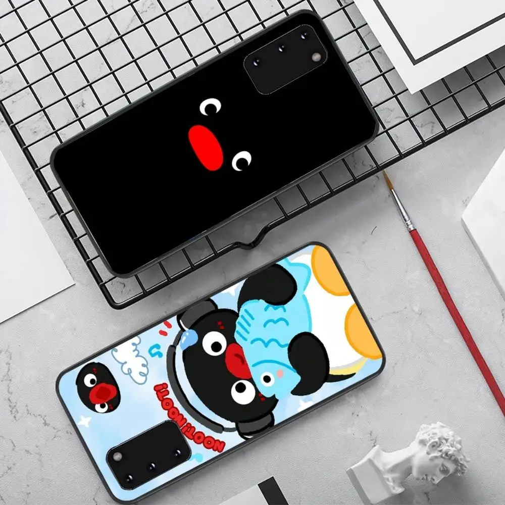 Funny Cartoon P-Pingu Phone Case For Samsung S 24 Fe 25 Ultra Plus 20 Lite 21 30 22 23 24 22 Ultra 5G Fundas