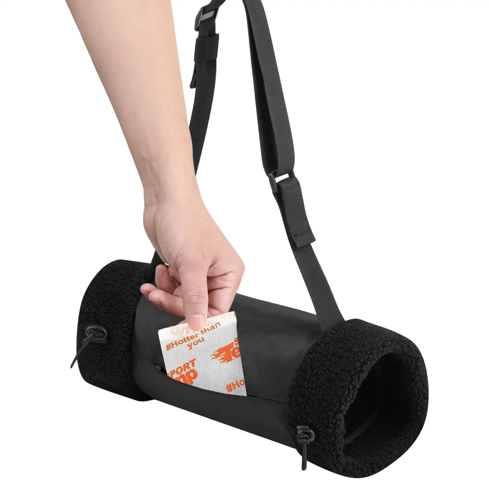 كرة القدم اليد دفئا الحقيبة قابل للتعديل إفشل جهاز تدفئة اليد مع حزام الرقبة وجيب سستة للتخييم الصيد الشتاء في الهواء الطلق