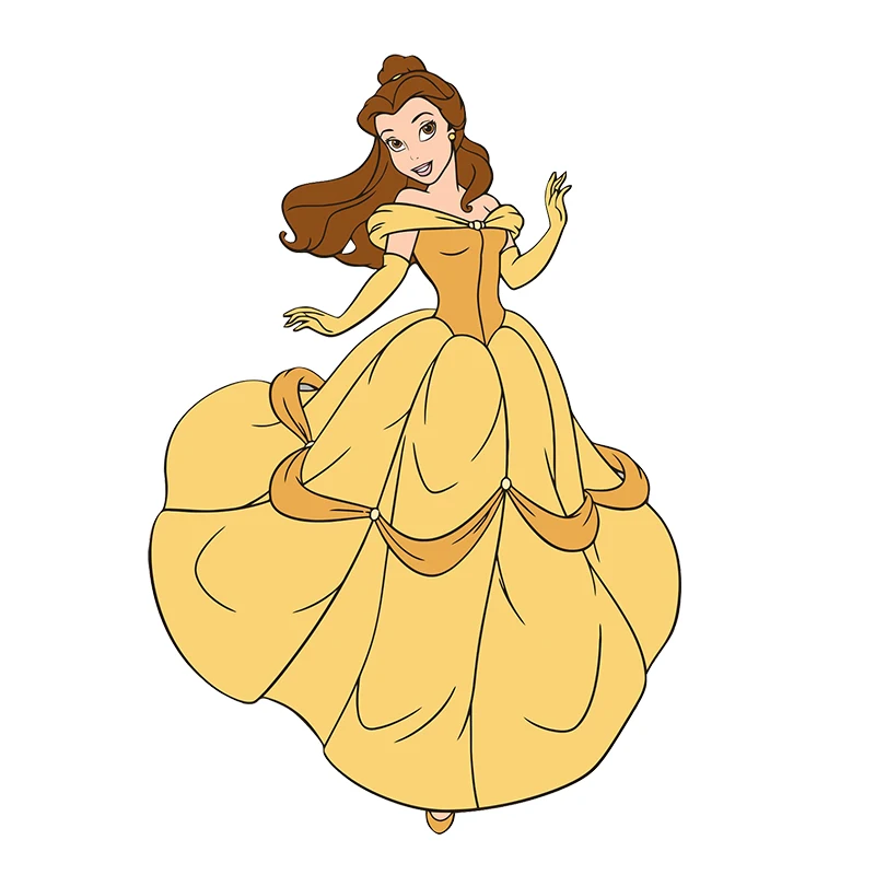 Disney Princess Belle Wykrojniki Piękna i Bestia Wykrojniki do papieru do scrapbookingu DIY Dekoracyjne wykrojniki do rękodzieła Nowość 2022