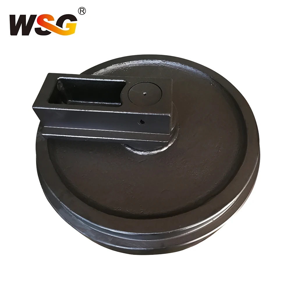 

R250 R250-7 Undercarriage Idler For Excavator PN 81N6-13010 40Mn/45Mn Material HRC50-56 Surface Hardness