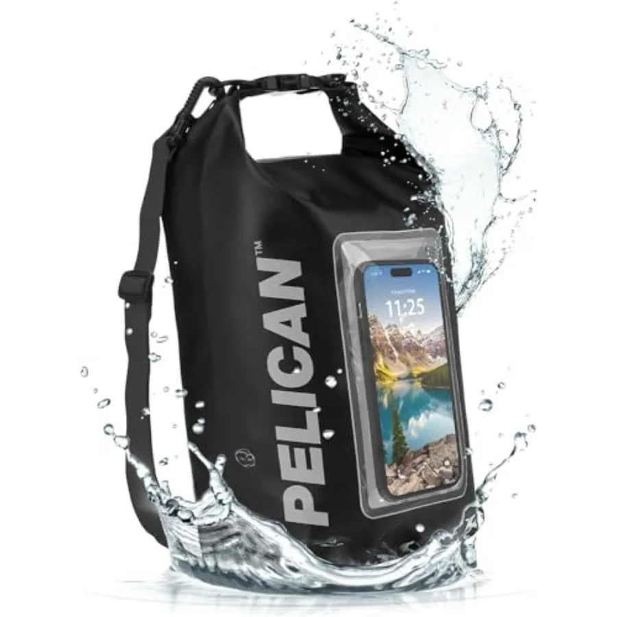 

Marine IP68 Waterproof Dry Bag - Roll Top Waterproof Backpack w/Phone Case/Pouch - Boating and Kayak Accessories - Essentials f