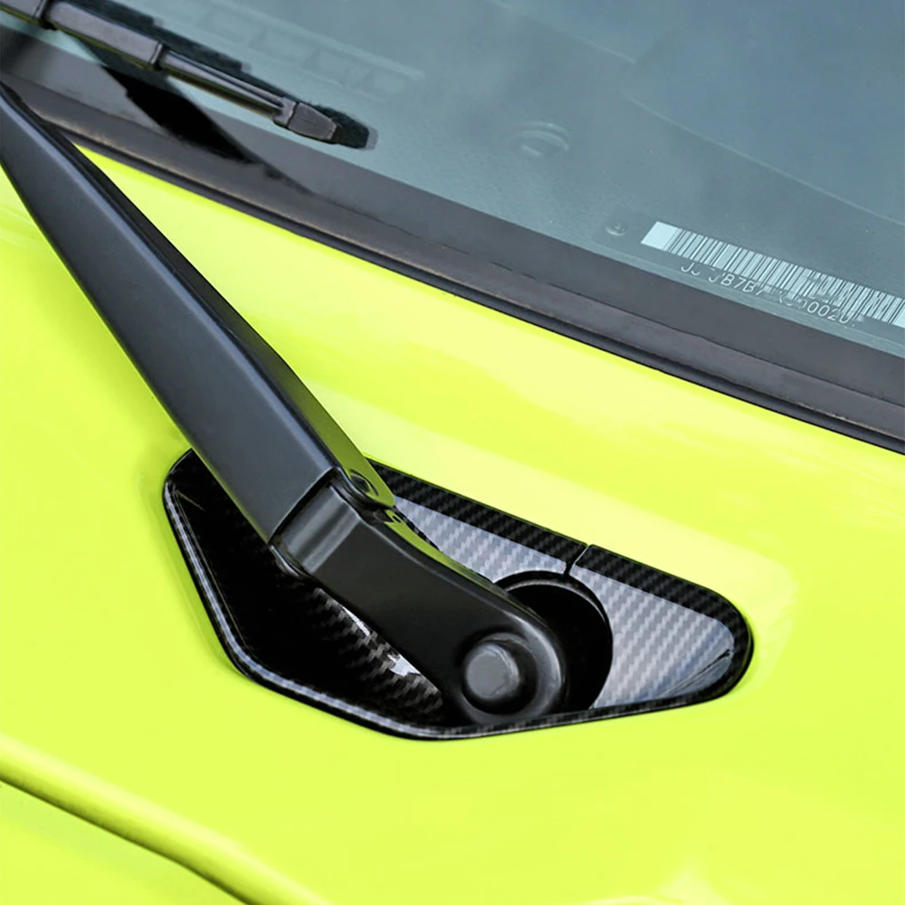 Car Front Windshield Wiper Base Decoration Cover Sticker Frame for Suzuki Jimny JB64 JB74 2019-2025 Auto Exterior Accessories