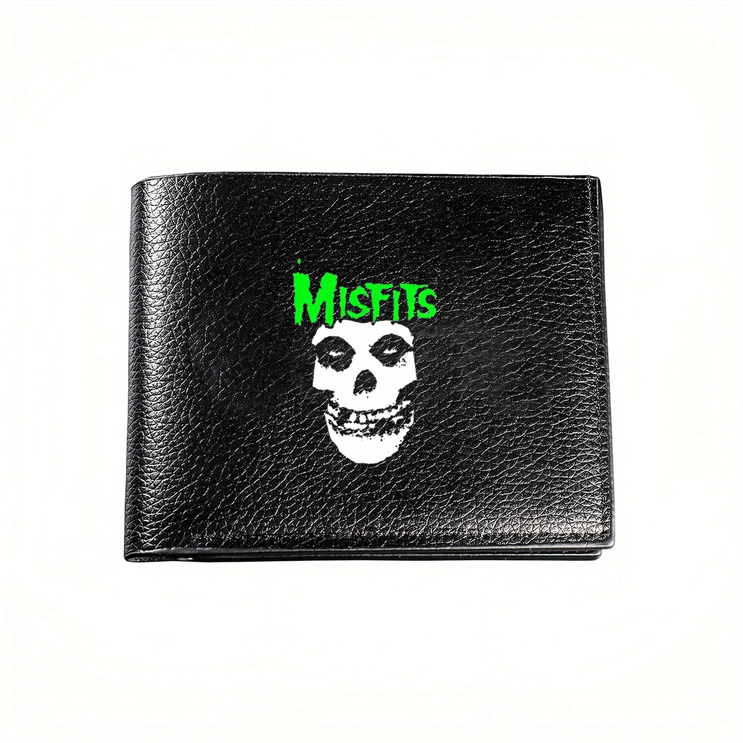 

Кошелек Misfits с графическим принтом черепа - деловой мужской повседневный элегантный простой практичный качественный кошелек Стильный графический принт Creat