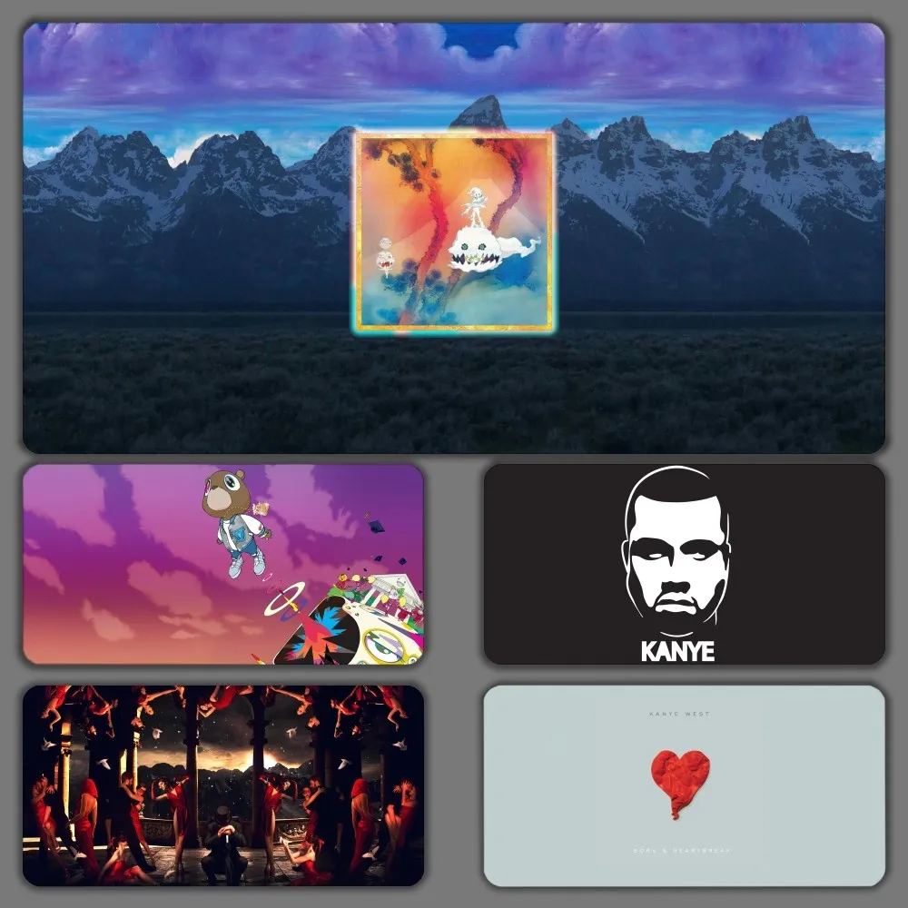 Hot Singer Kanye West Mousepad Large Gaming Compute Gamer PC Keyboard Mouse Mat