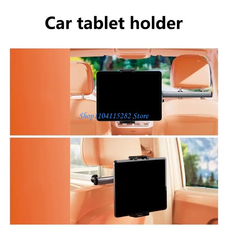

Vehicle Backseat Mount for 4.7-12.9in Devices Car Headrest Phone Tablet Holder
