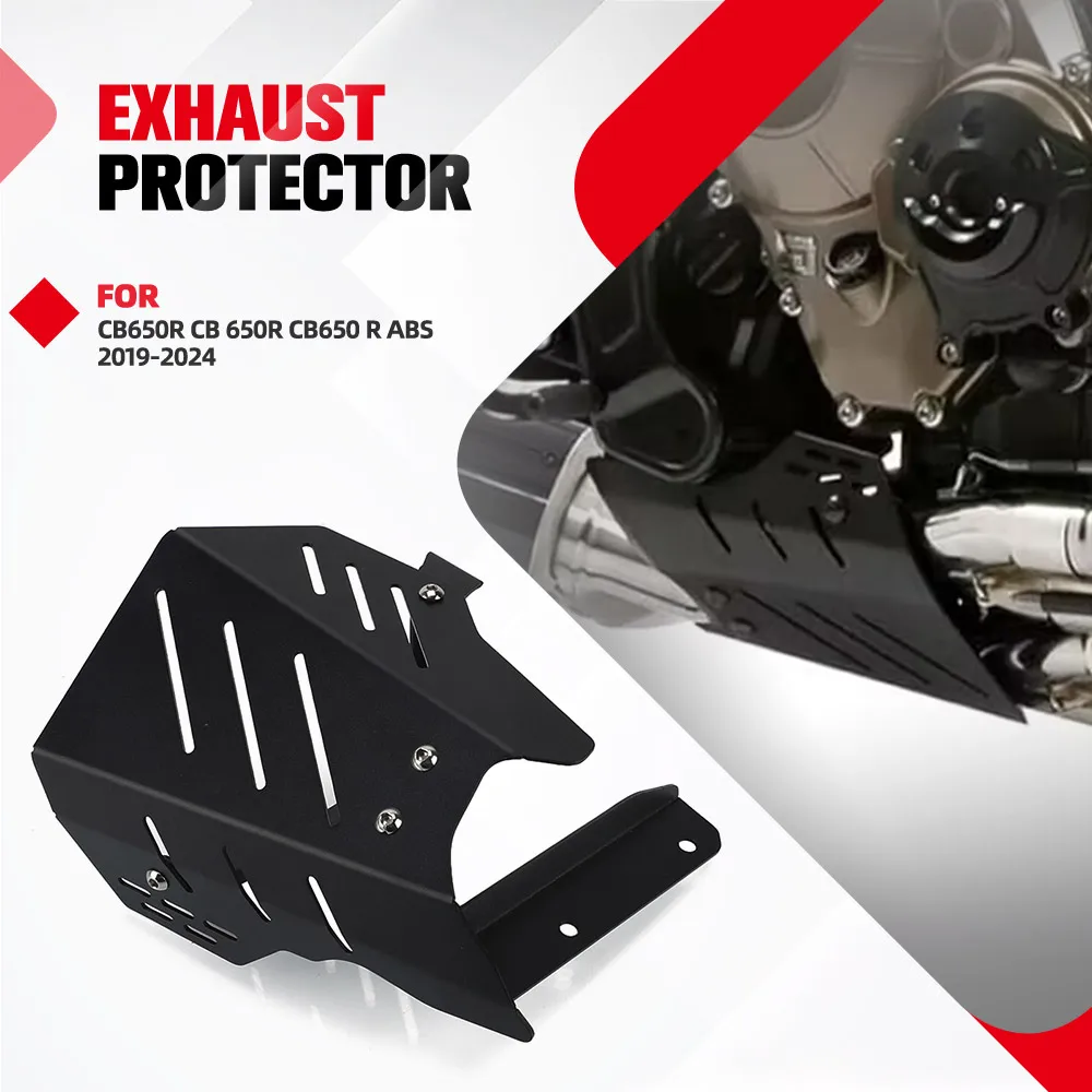 

For Honda CB650R CB 650R CB650 R ABS 2019 2020 2021 2022 2023 2024 Exhaust Front Interface Frame Protective Shield Guard Cover