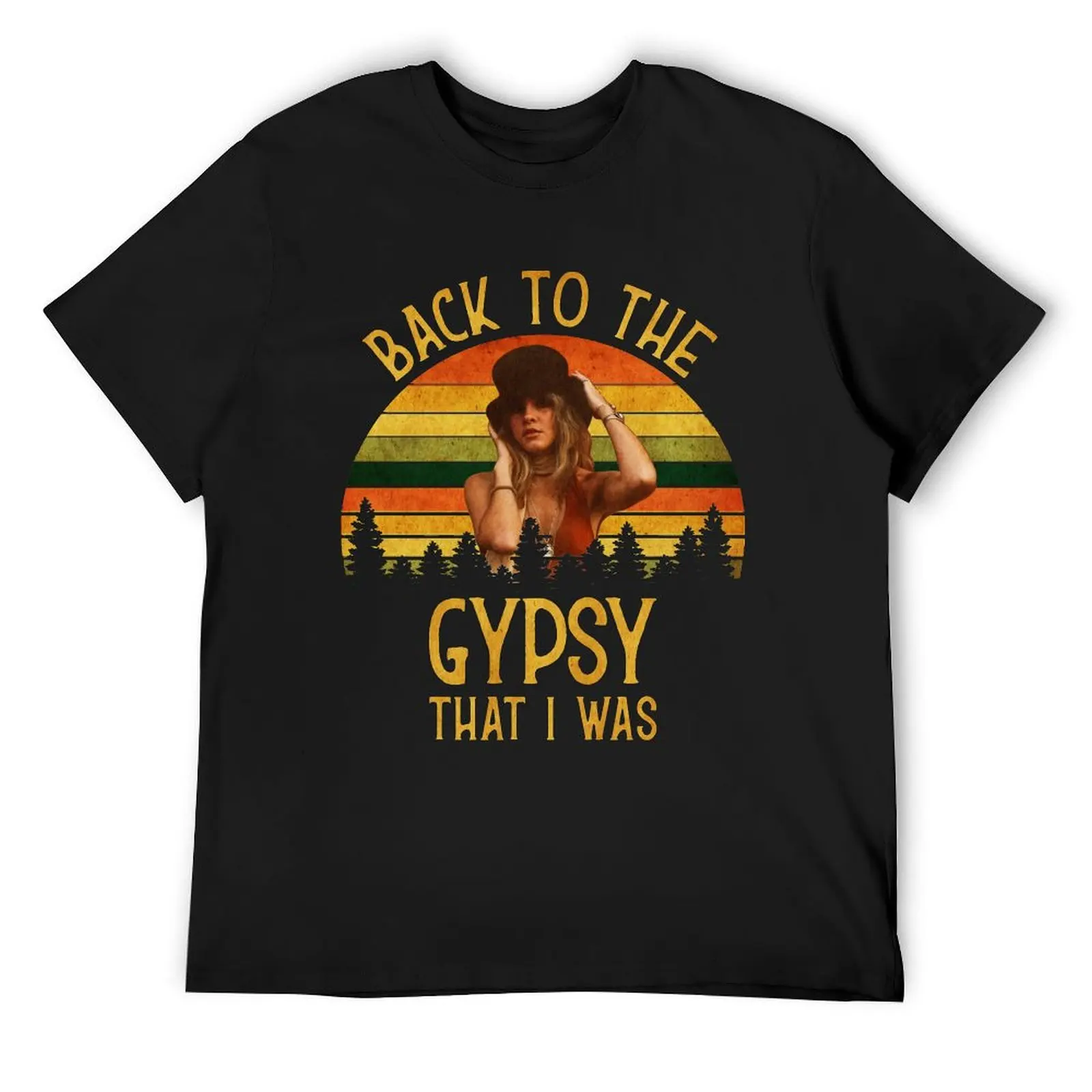 

Back To The Gypsy That I Was vintage Retro T-Shirt Luxury man Funny t-shirt quick-drying mens t shirts casual stylish
