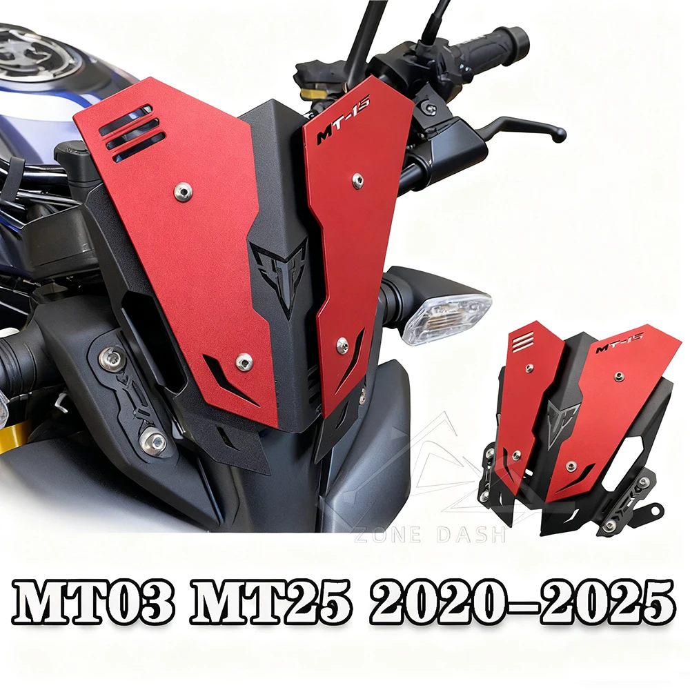 Motorcycle Sports Windshield Visor Windscreen Fits For YAMAHA MT03 MT-03 MT25 MT-25 2020 2021 2022 2023 2024 2025 mt03 mt25