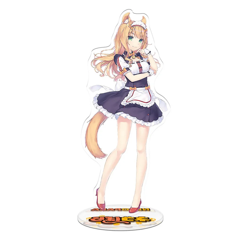 Anime Nekopara Chocola Vanilla Twin Sisters stojak Model płyta brelok dekoracja biurka kot dziewczyny akrylowe figurki stojący znak prezent