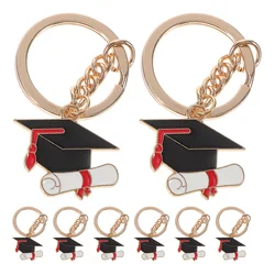 8pcs Graduation Cap Keyring Charms Unique Keychain Pendant for Bags Keys and More Celebrate Your Graduation in Style