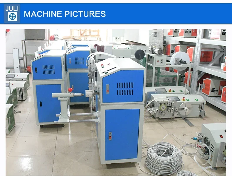 Fully automatic copper cable wire measuring cutting binding tying spool coil winding machine wire wind machine