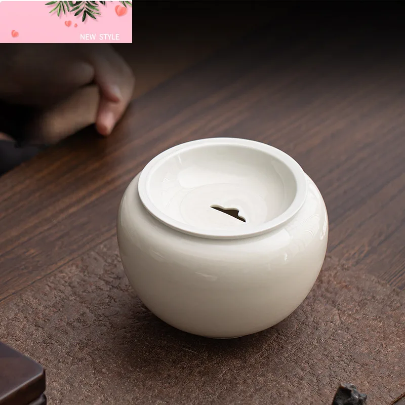 

650 мл Ретро растительный ясень керамика Jianshui для мытья чая кисть для письма шайба для остатков чая бочка горшок держатель подшипника аксессуары Chaxi