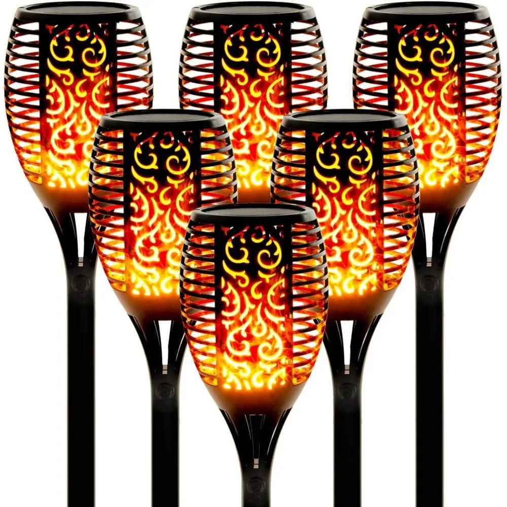 

Solar Torches with Flickering Flame,96 LED Solar Torch Lights Outdoor Waterproof,43" Tall Super Larger Size Torches