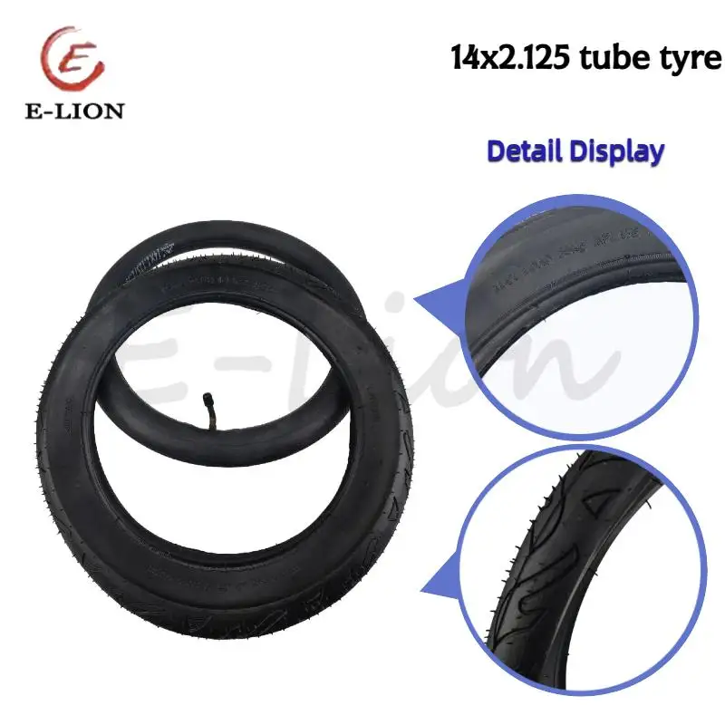 Reliable 14x2.125 Tubeless Tires for 14-Inch Scooters, Electric & Children’s Bikes