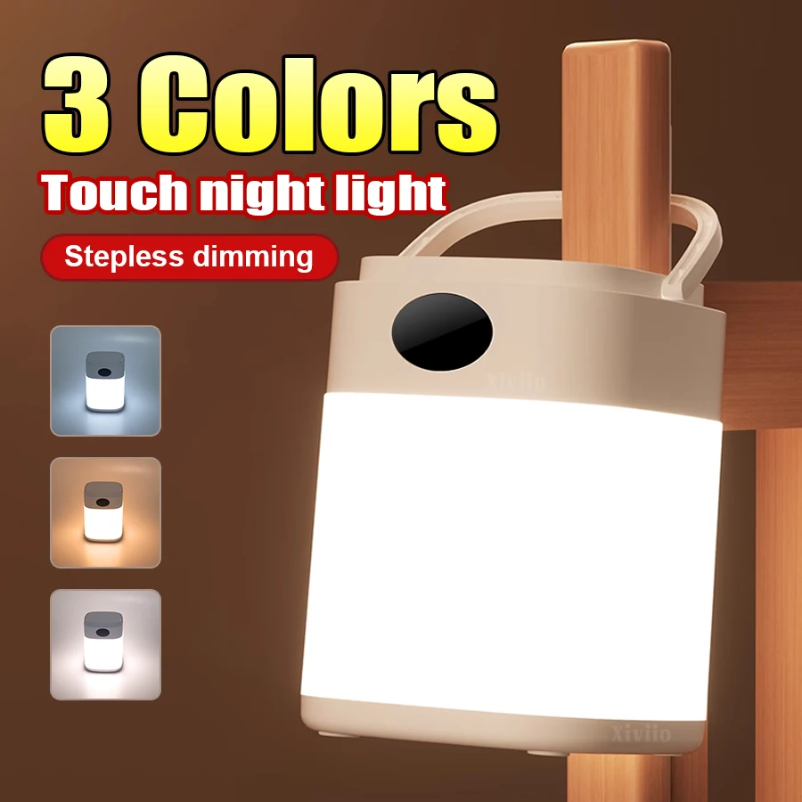 

Светодиодный ночник, прикроватная перезаряжаемая настольная лампа, защита глаз для чтения в спальне, светильник для сна, детской комнаты, настольная лампа, можно подвесить