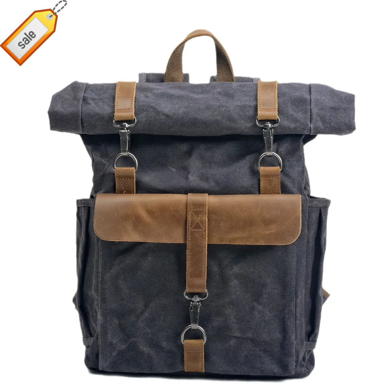 

M580 Mountain Climbing Bag Outdoor Leisure Computer Backpack Men Women Oil Waxed Canvas Backpacks Large Capacity Hiking Travel