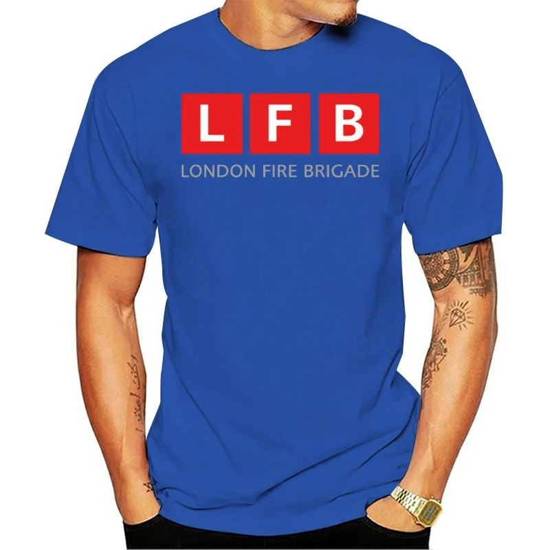 New Uk London Fire Brigade Fire Firefighter Fire Department Rare T-Shirt 2019 Funny Print T Shirt Men Hot Brand Clothing