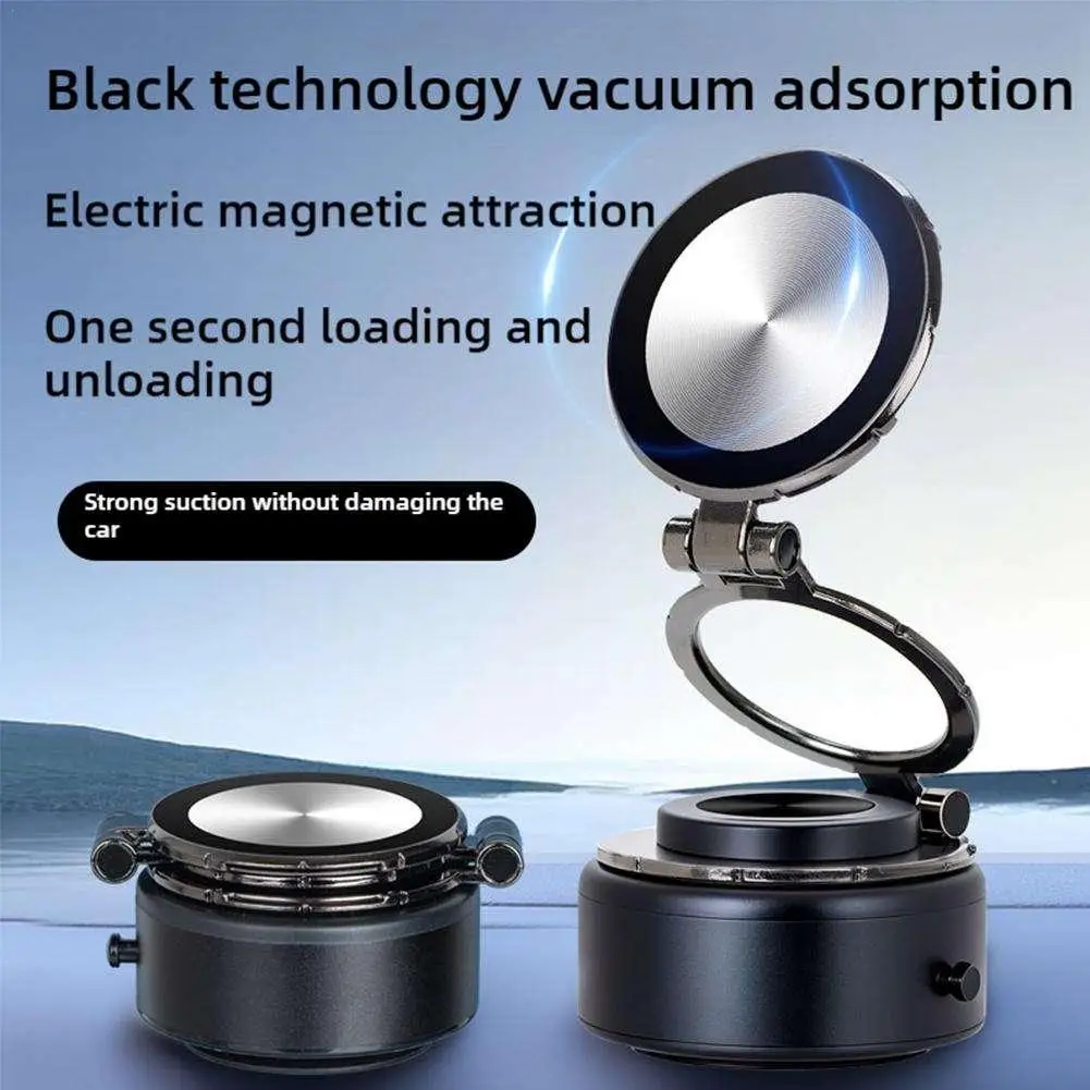 Vacuum Adsorption Magnetic Bracket Foldable 360 ° Rotation Portable Desktop Holder Car Navigation Anti Shake Mobile Phone Holder