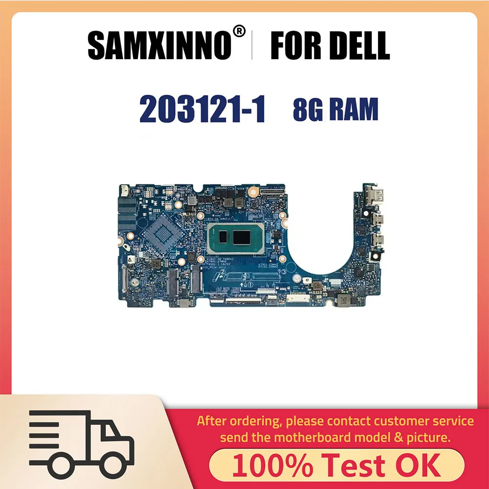 

Notebook Mainboard For DELL Inspiron 13 5310 203121-1 0MJKYW CN-0HMVCY Laptop Motherboard with I3 I5 I7 11th Gen CPU 8G 16G RAM