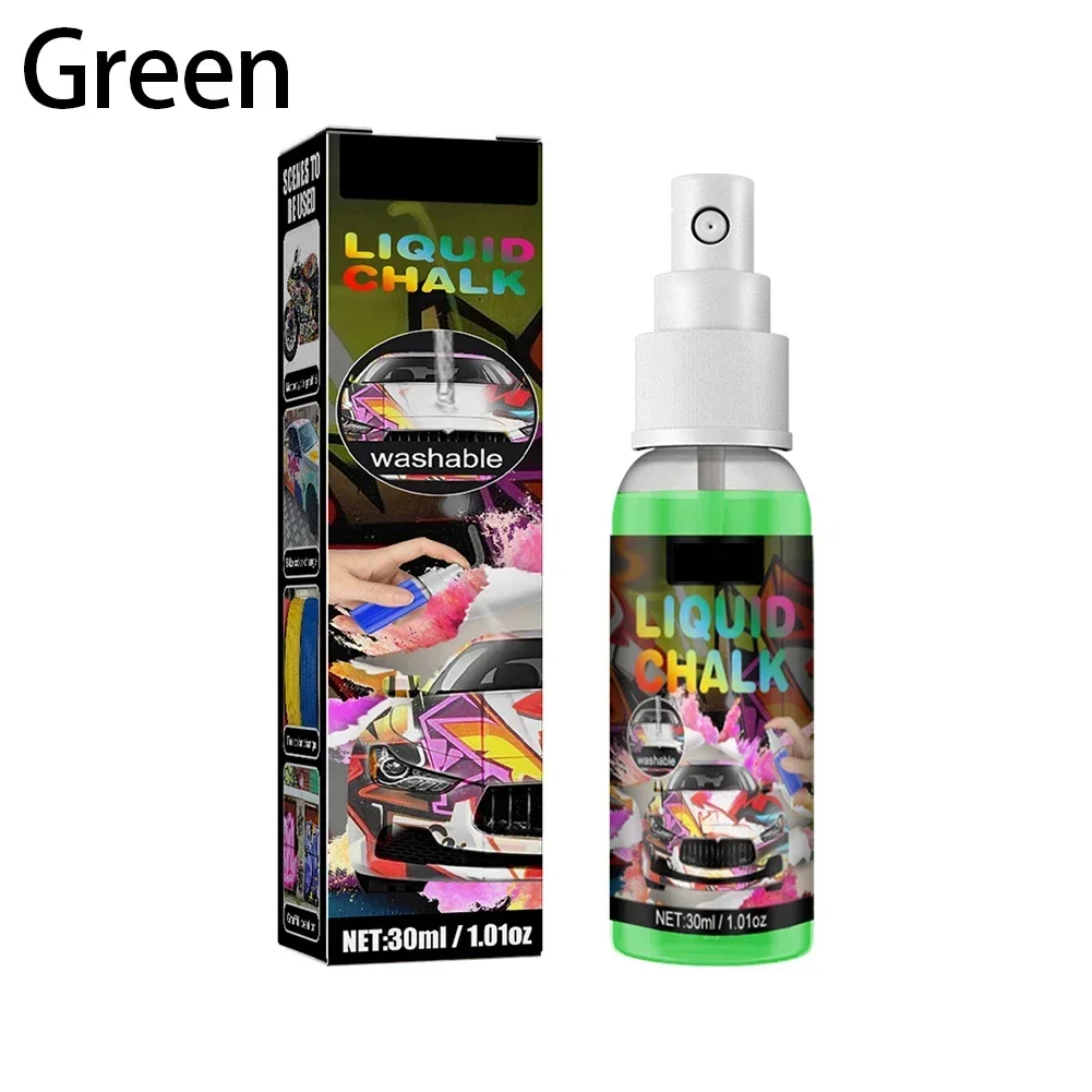 Convenient 30ml Washable Liquids Chalk Paint Spray Easy to Use Graffiti Spray for Car Markers Doodle Gouache Art