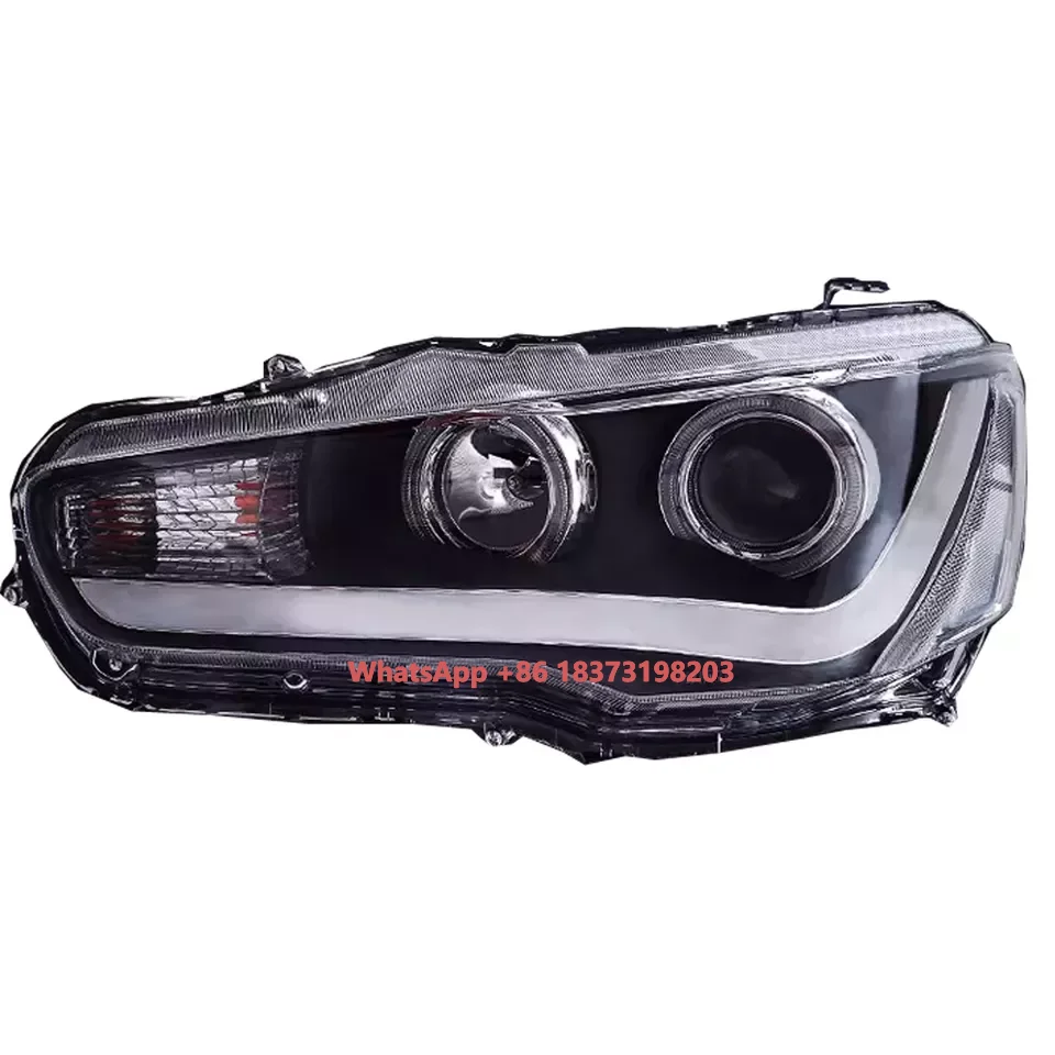 Pair of Car Headlight Assembly for Lancer EVO X 2008-UP Car Front Light Plug&Play Auto LED Head Lamp System
