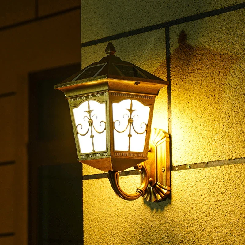 Solar Energy Waterproof Wall Lights for Terrace Garden Villa - Outdoor Courtyard Lighting Household Wall Lights