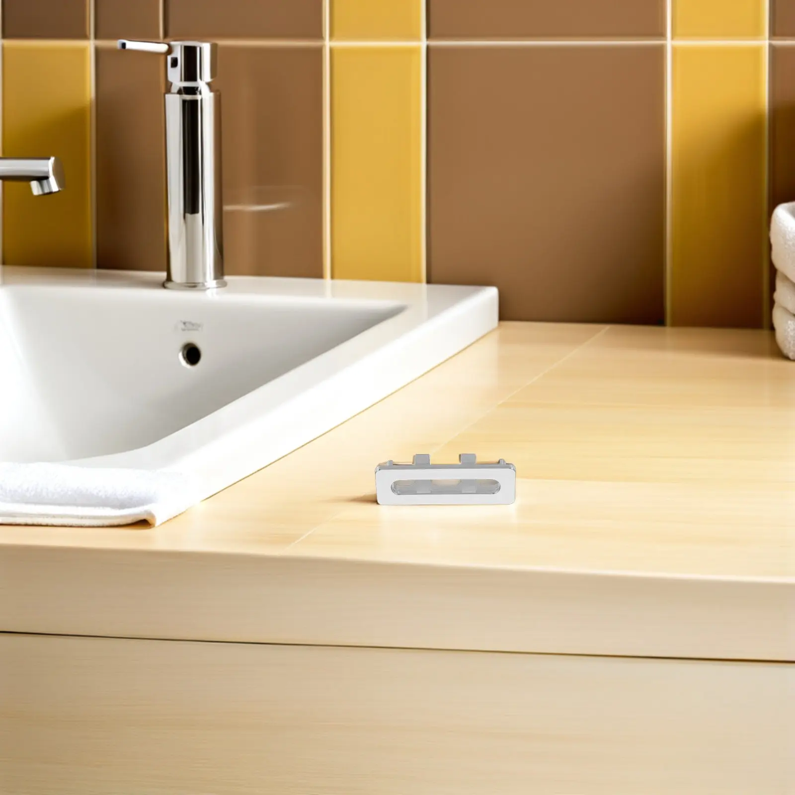 

20Pcs Basin Overflow Ring Rectangle Plastic Sink Drain Cover Insert for Bathroom Kitchen Overflow Hole Cap Replacement Trim