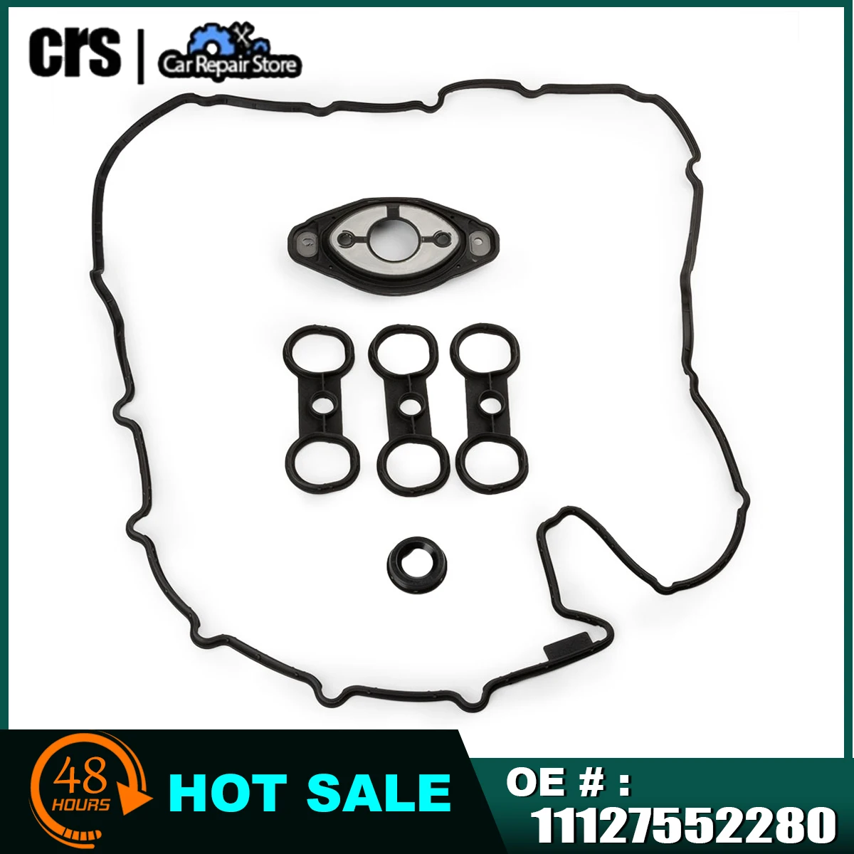 A Set Engine Valve Cover Gasket For BMW 1/3/5/7 Series X1/3/5 Z4 11127582245 11127552280 11127528242 11127559699 Car Accessories