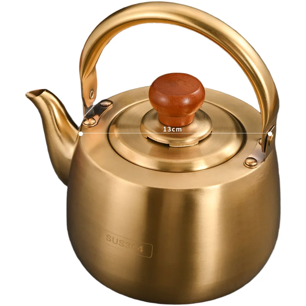 Commercial-Use Stainless Steel For teapot with Balanced Weight Distribution and Built-in Strainer for Steady Pouring Performance